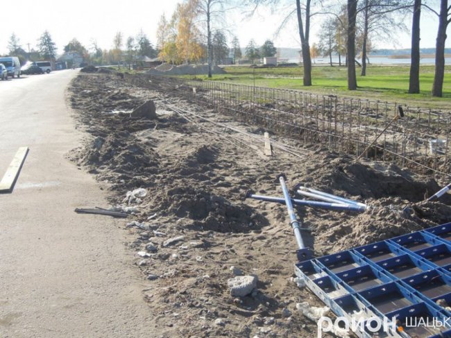 Показали, як розширюють набережну у Світязі. ФОТО