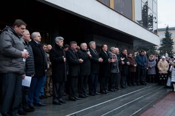 Як у центрі Луцька протестанти святкували Різдво