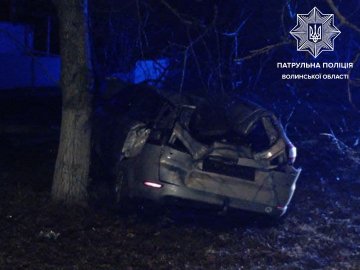 Заснув за кермом: на Волині водій врізався у бетонний стовп