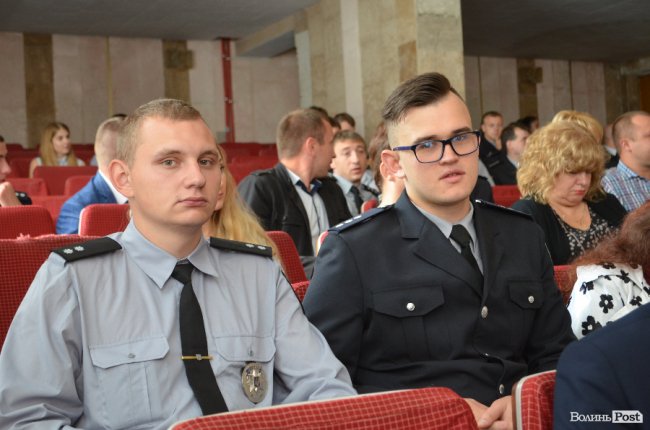 У Луцьку правоохоронців привітали з річницею створення Нацполіції. ФОТО