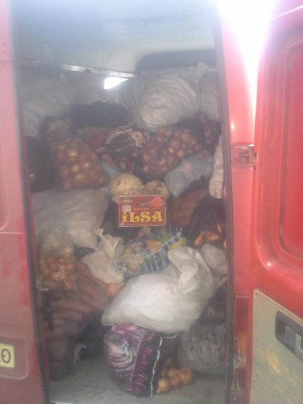 Волиняни відправили півтори тонни овочів на борщі для військових. ФОТО