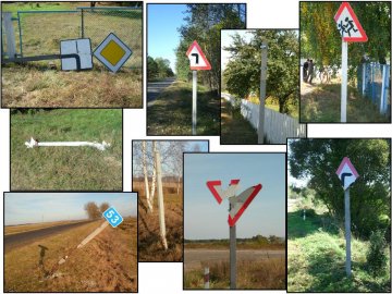 На трасі Володимир-Волинський – Луцьк покрали дорожні знаки та понищили сигнальні стовпчики