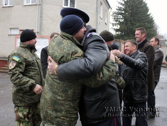 Волинські правоохоронці повернулися із зони  АТО. ФОТО