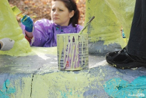 Луцького слоника перефарбували. ФОТО