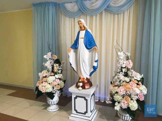 На волинській шахті відкрили та освятили образ Божої Матері. ФОТО