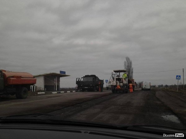 Ремонт дороги Луцьк-Львів. ФОТО