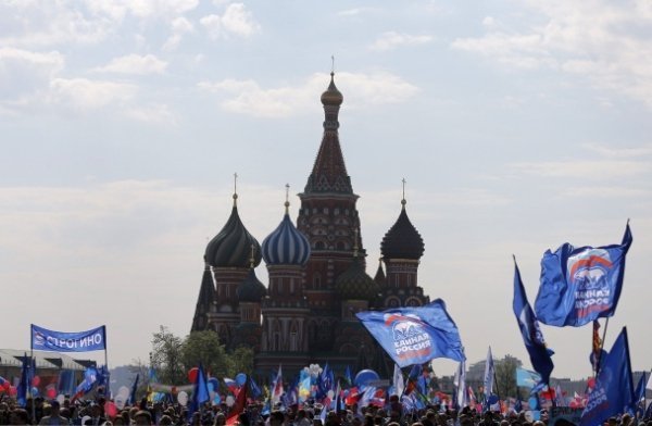 Москва на Першотравень: марш в стилі СРСР. ФОТО