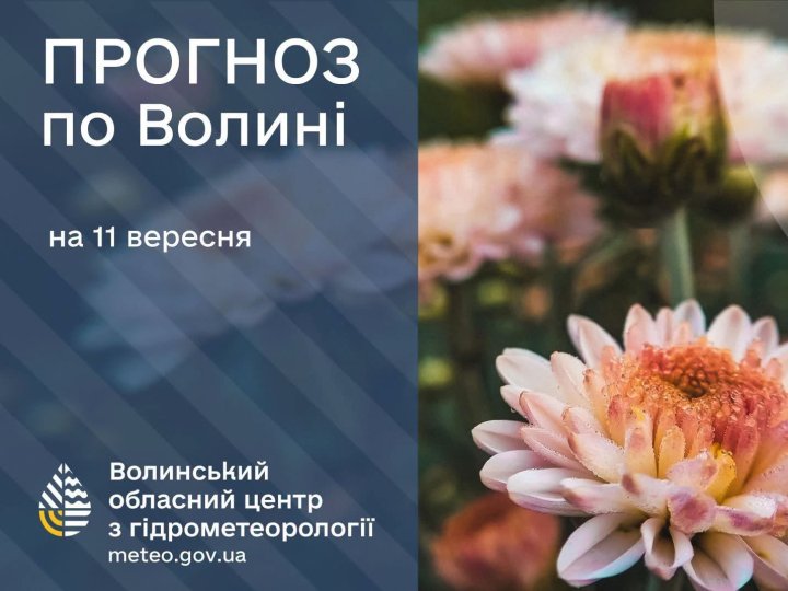 Погода у Луцьку та на Волині: які прогнози синоптиків на п'ятницю, 11 вересня