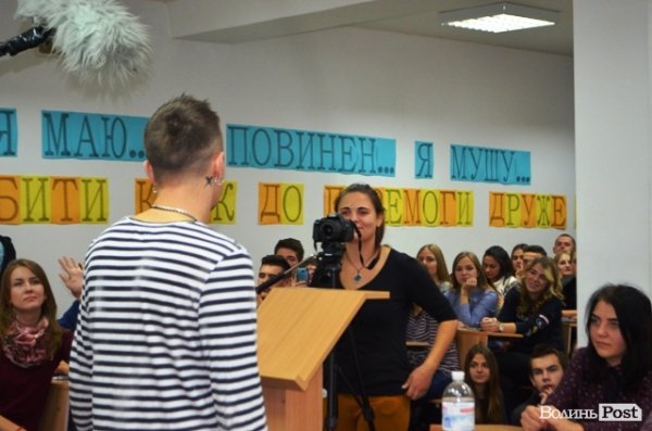 Женя Галич з «O.Torvald» розповів студентам про секс, наркотики, рок-н-рол