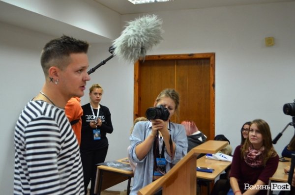 Женя Галич з «O.Torvald» розповів студентам про секс, наркотики, рок-н-рол