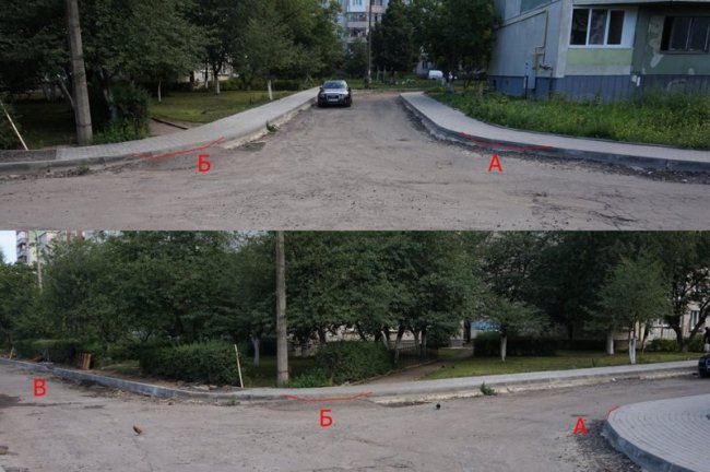 У відремонтованому луцькому дворі «забули» зробити пандуси