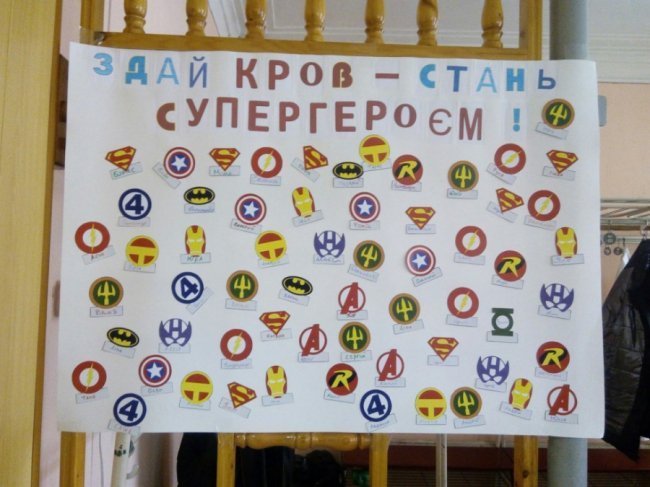 «Супергерої» здали кров для військового госпіталю в Луцьку