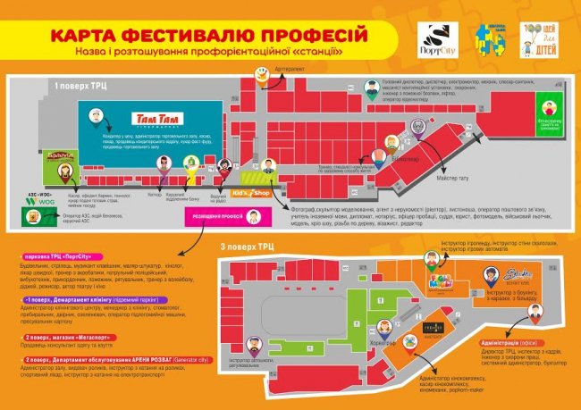 Безкоштовний «Фестиваль професій» у ПортCity з цінними подарунками*