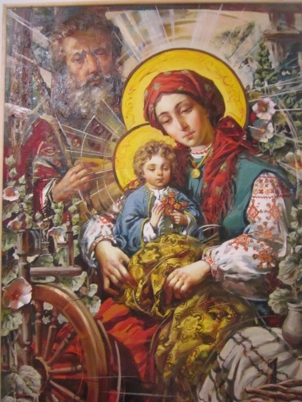Богородиця у вишиванці. Дивовижні ікони українського живописця. ФОТО