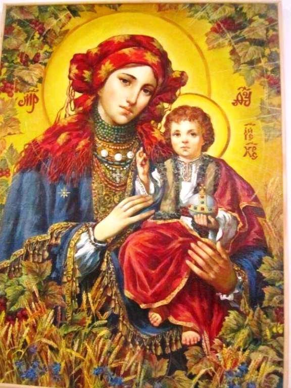 Богородиця у вишиванці. Дивовижні ікони українського живописця. ФОТО