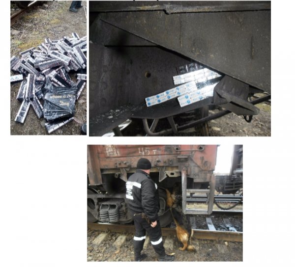 На волинському кордоні у потязі виявили безакцизні цигарки. ФОТО