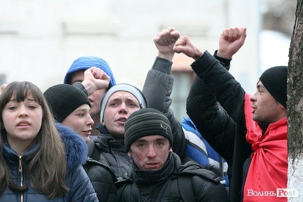 Студентський хід на підтримку євроінтеграції у Луцьку. ФОТО