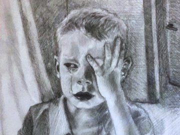 «Маю право на захист»: робота волинської школярки виборола «срібло» на конкурсі малюнків. ФОТО