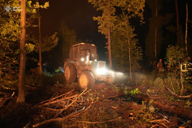 У Луцькій громаді горить ліс: на пожежі працюють 40 рятувальників. ВІДЕО