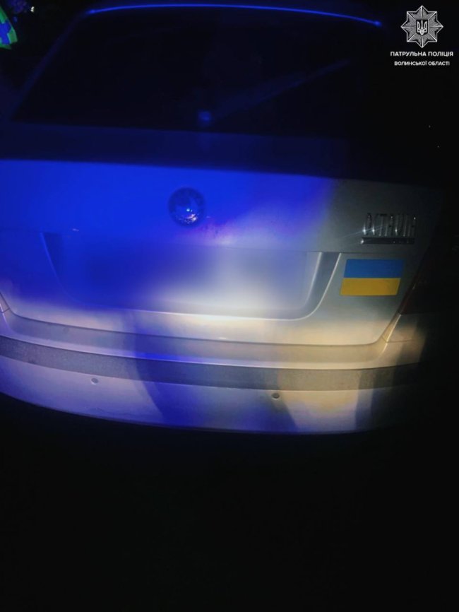 На Волині у комендантську годину зловили п’яного водія без прав