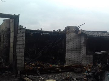 У місті на Волині горіла господарська будівля. ФОТО