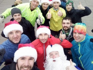 У луцькому парку новий рік розпочали з пробіжки