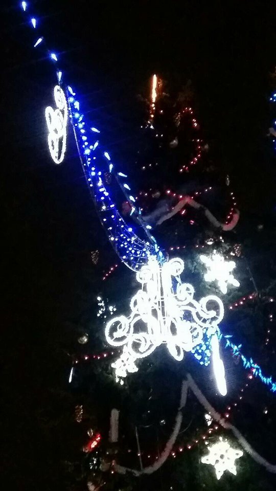 У Луцьку ледь не загорілася «головна ялинка» 