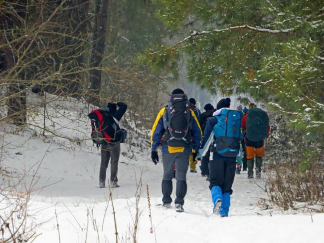 На Волині учасники екопоходу «Сніготопка» здолали 50 кілометрів пішки. ФОТО