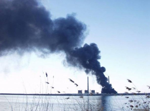 Розповіли, чому на Донеччині загорілася ТЕС. ФОТО. ВІДЕО