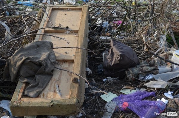 Під школою у Луцьку – купи сміття. ФОТО