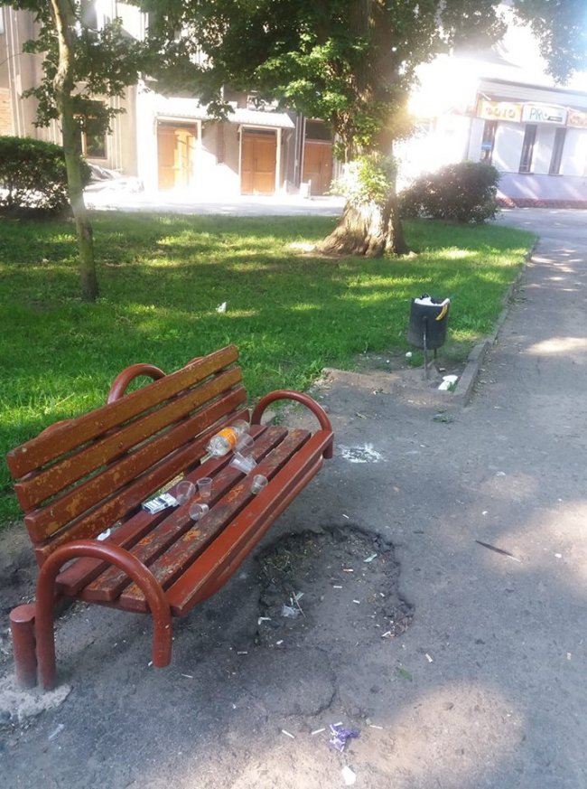 «Бидло відпочивало»: ковельський парк заполонило сміття