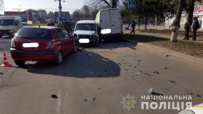 П'яний лучанин вчинив подвійну аварію у Рівному. ФОТО