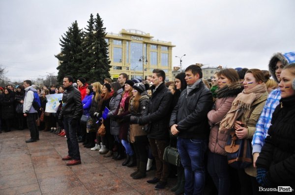 Студентський Євромітинг у Луцьку. ФОТО