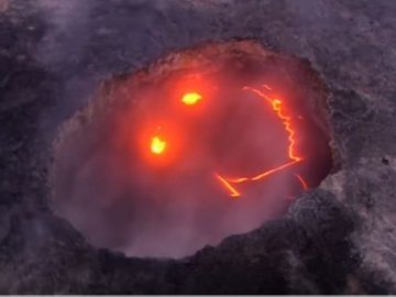 Вулкан на Гаваях «посміхнувся» за хвилину до виверження. ВІДЕО