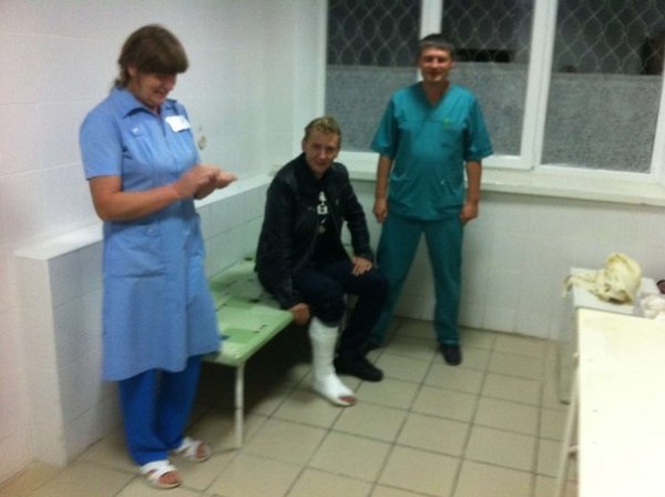 Гітарист Mad Heads зламав ногу в Луцьку. ФОТО