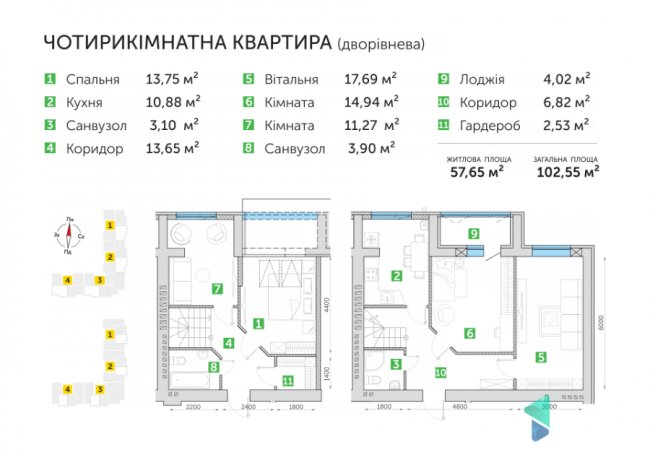 10 квартир у «Парковому кварталі» в Ковелі продають за вигідними умовами*