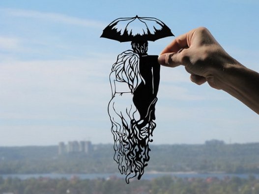 Зворушливі паперові силуети. ФОТО