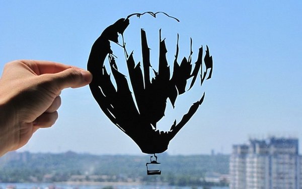 Зворушливі паперові силуети. ФОТО