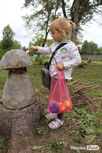 Комунальник прикрашає луцький парк за копійки. ФОТО