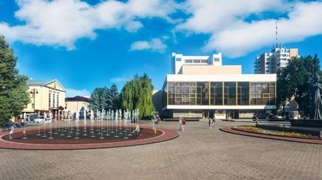 У центрі Луцька хочуть встановити надсучасний світловий фонтан замість бетонного «корита». ФОТО