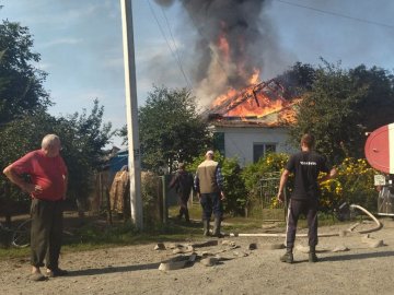 В селі на Волині загорівся приватний будинок. ФОТО