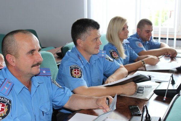 Нью-Йоркський полісмен навчав луцьких міліціонерів. ФОТО