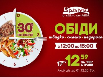 У ресторані «Брама у світ смаків» – акція*