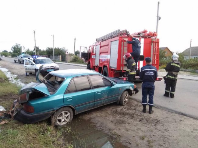 Через витік газу після автопригоди на Волині ледь не сталася пожежа