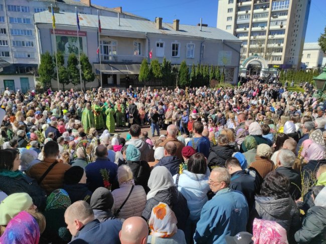 Як освячували вербу в луцькому соборі. ФОТО