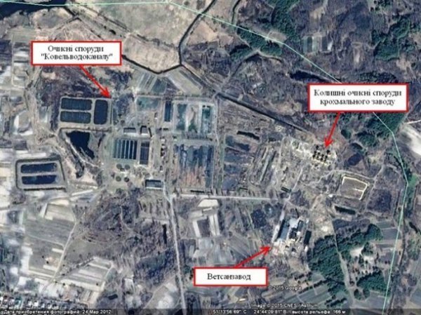 Ковельські піщані злодії «відкопали» очисні споруди колишнього заводу. ФОТО