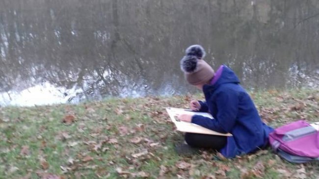 Юні художники малювали краєвиди «волинської Швейцарії». ФОТО