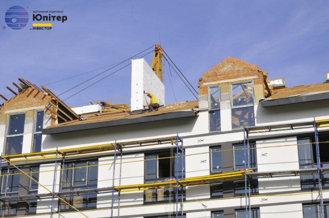 У другому будинку ЖК «Юпітер» — у розпалі внутрішні роботи*