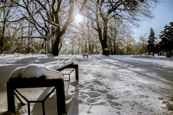 Волинське містечко перетворилося у засніжену казку