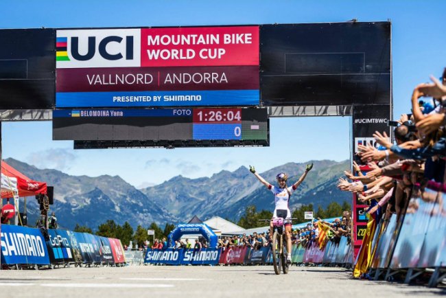 Лучанка тріумфувала на етапі Кубка світу з маунтінбайку